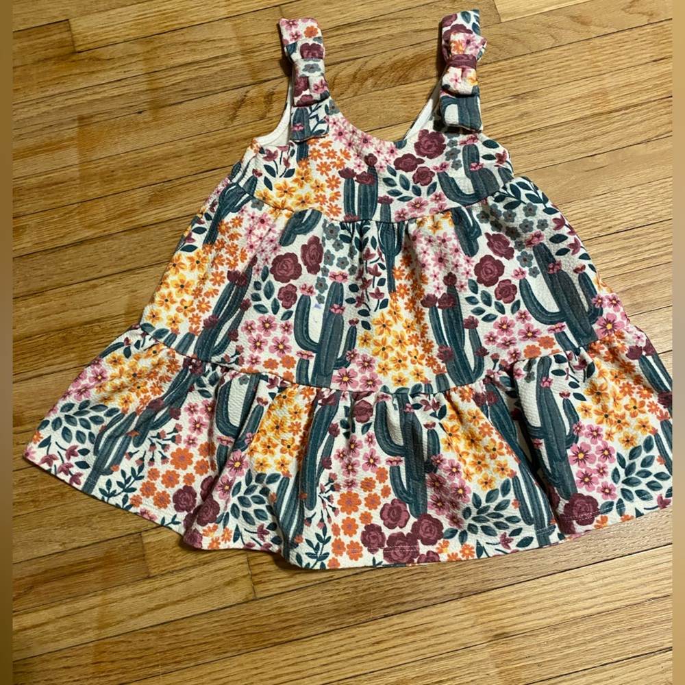 Sincerely Jules Girls Floral Cactus Dress 24 months adorable